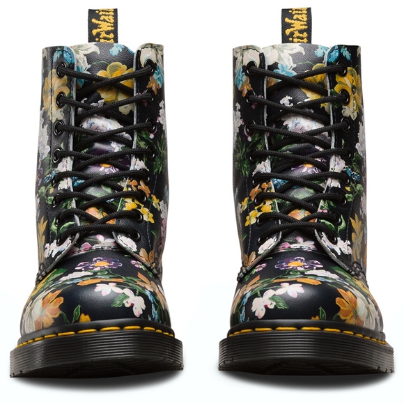 NEW DR DOC MARTEN PASCAL FLORAL ANKLE BOOT - Picture 4 of 5